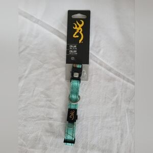 Browning Classic Webbing Collar Realtree Seaglass Small Teal, 10 to 16",…